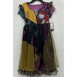 Nightmare Before Christmas Halloween Girls Fantasy Gown,‎ Size 6/6X Color Black